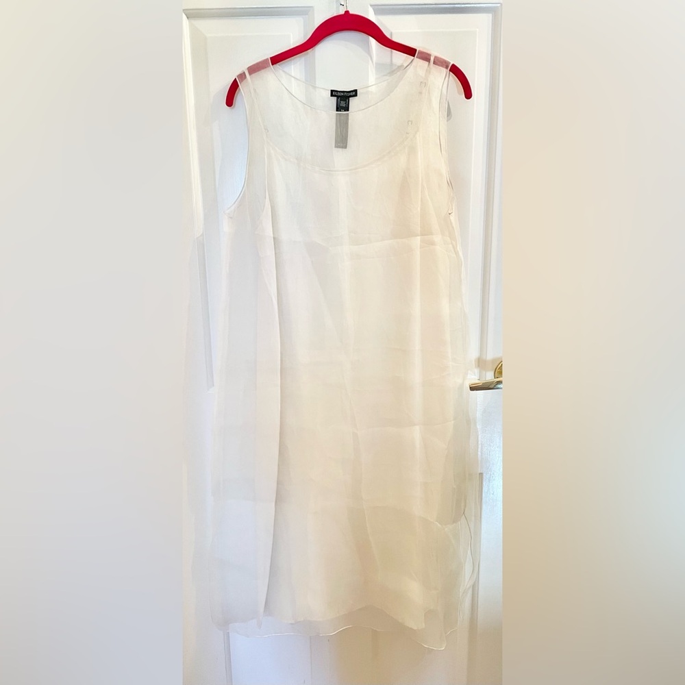 NWOT Eileen Fisher Sleeveless Silk Dress